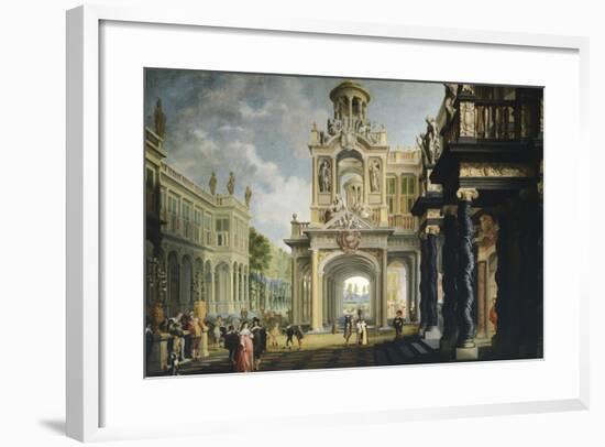 Palace in Large Garden, 1640-Dirk Van Delen-Framed Giclee Print