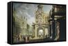 Palace in Large Garden, 1640-Dirk Van Delen-Framed Stretched Canvas