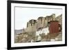 Palace in Leh with Lamo House Below. Ladakh, India, Asia-Thomas L-Framed Photographic Print