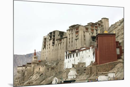 Palace in Leh with Lamo House Below. Ladakh, India, Asia-Thomas L-Mounted Premium Photographic Print