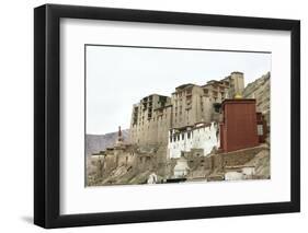 Palace in Leh with Lamo House Below. Ladakh, India, Asia-Thomas L-Framed Photographic Print