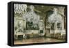 Palace Interior, Baden-Baden, Germany-null-Framed Stretched Canvas