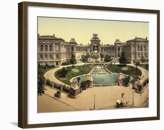 Palace Longchamps, Marseilles, France, c.1890-c.1900-null-Framed Giclee Print