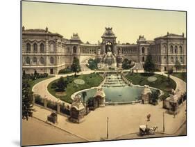 Palace Longchamps, Marseilles, France, c.1890-c.1900-null-Mounted Giclee Print