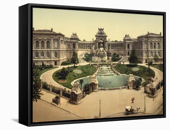 Palace Longchamps, Marseilles, France, c.1890-c.1900-null-Framed Stretched Canvas