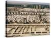 Palace of a Hundred Columns in Foreground with the Apadana Behind, Persepolis, Iran-David Poole-Stretched Canvas