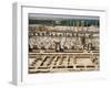 Palace of a Hundred Columns in Foreground with the Apadana Behind, Persepolis, Iran-David Poole-Framed Photographic Print