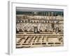 Palace of a Hundred Columns in Foreground with the Apadana Behind, Persepolis, Iran-David Poole-Framed Photographic Print