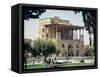 Palace of Ali Ghapu, Esfahan, Iran, Middle East-David Poole-Framed Stretched Canvas