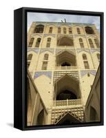 Palace of Ali Ghapu from the Rear, Esfahan, Iran, Middle East-David Poole-Framed Stretched Canvas