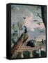 Palace of Amsterdam with Exotic Birds-Melchior de Hondecoeter-Framed Stretched Canvas