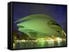 Palace of Arts at Night, City of Arts and Sciences, Valencia, Spain, Europe-Jean Brooks-Framed Stretched Canvas