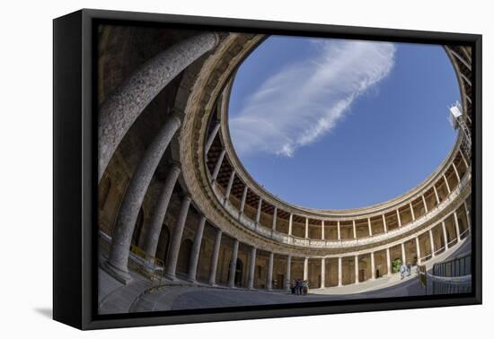 Palace of Charles V, Alhambra, Granada, Province of Granada, Andalusia, Spain-Michael Snell-Framed Stretched Canvas