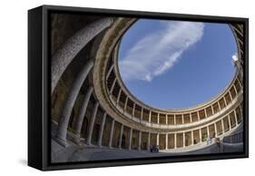 Palace of Charles V, Alhambra, Granada, Province of Granada, Andalusia, Spain-Michael Snell-Framed Stretched Canvas