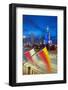 Palace of Culture and Science at Night, Warsaw, Poland, Europe-Christian Kober-Framed Photographic Print