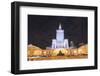 Palace of Culture and Science at Night, Warsaw, Poland, Europe-Christian Kober-Framed Photographic Print