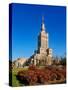 Palace of Culture and Science, Warsaw, Masovian Voivodeship, Poland, Europe-Karol Kozlowski-Stretched Canvas