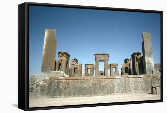 Palace of Darius, Persepolis, Iran-Vivienne Sharp-Framed Stretched Canvas