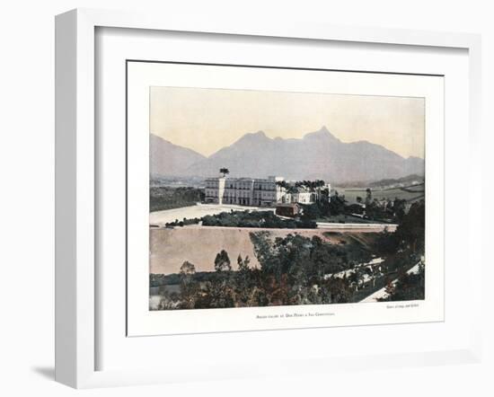 Palace of Don Pedro, Brazil, 19th Century-Gillot-Framed Giclee Print