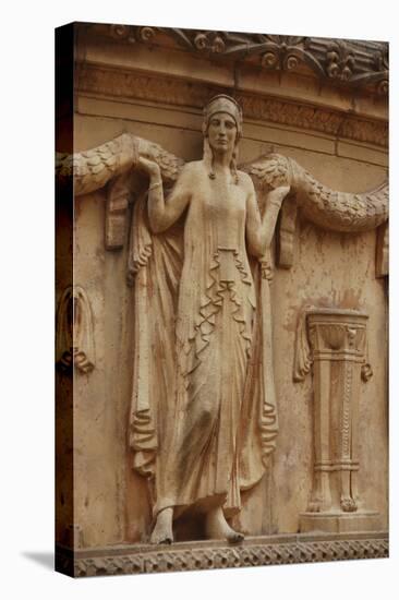 Palace of Fine Arts building sculpture, Marina District, San Francisco, California-Anna Miller-Stretched Canvas