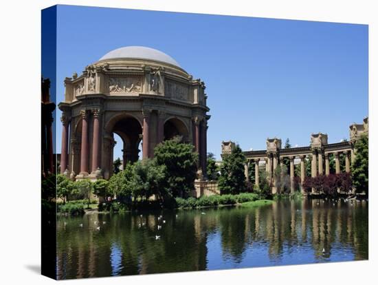 Palace of Fine Arts, Built of Plaster in 1915, Marina District, San Francisco, California, USA-Fraser Hall-Stretched Canvas