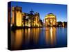 Palace of Fine Arts Illuminated at Night, San Francisco, California, United States of America, Nort-Gavin Hellier-Stretched Canvas