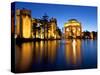 Palace of Fine Arts Illuminated at Night, San Francisco, California, United States of America, Nort-Gavin Hellier-Stretched Canvas