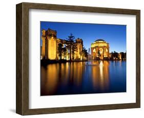 Palace of Fine Arts Illuminated at Night, San Francisco, California, United States of America, Nort-Gavin Hellier-Framed Photographic Print