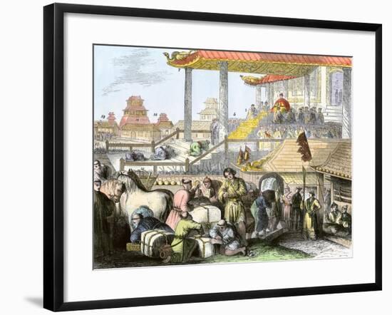 Palace of Komei, Emperor of Japan, at Kyoto, 1850s-null-Framed Giclee Print