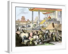 Palace of Komei, Emperor of Japan, at Kyoto, 1850s-null-Framed Giclee Print