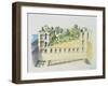 Palace of Nebuchadnezzar, Babylon, with Hanging Gardens-null-Framed Giclee Print