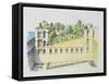 Palace of Nebuchadnezzar, Babylon, with Hanging Gardens-null-Framed Stretched Canvas