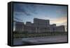 Palace of Parliament at Dusk, Bucharest, Romania, Europe-Ian Trower-Framed Stretched Canvas