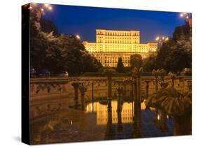 Palace of Parliament, Former Ceausescu Palace, Bucharest, Romania, Europe-Marco Cristofori-Stretched Canvas