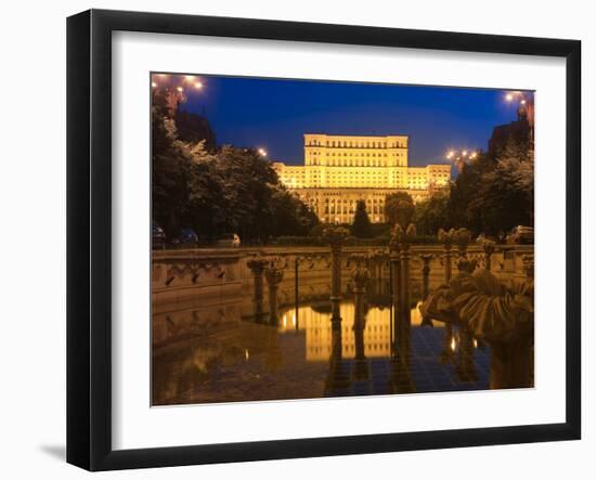 Palace of Parliament, Former Ceausescu Palace, Bucharest, Romania, Europe-Marco Cristofori-Framed Photographic Print