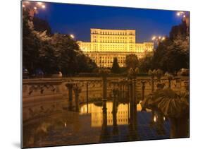 Palace of Parliament, Former Ceausescu Palace, Bucharest, Romania, Europe-Marco Cristofori-Mounted Photographic Print