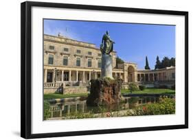 Palace of Saints Michael and George (Royal Palace) (City Palace) with Statue-Eleanor Scriven-Framed Photographic Print