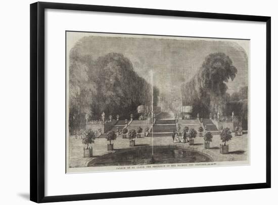 Palace of St Cloud, the Residence of Her Majesty, the Orangery-null-Framed Giclee Print