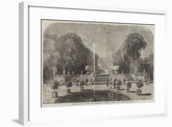 Palace of St Cloud, the Residence of Her Majesty, the Orangery-null-Framed Giclee Print