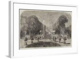 Palace of St Cloud, the Residence of Her Majesty, the Orangery-null-Framed Giclee Print