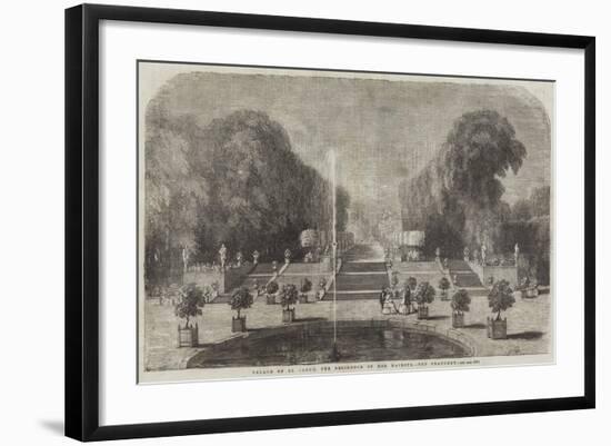 Palace of St Cloud, the Residence of Her Majesty, the Orangery-null-Framed Giclee Print