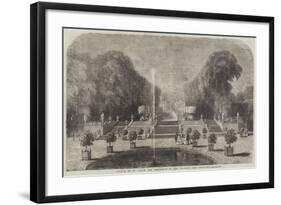 Palace of St Cloud, the Residence of Her Majesty, the Orangery-null-Framed Giclee Print