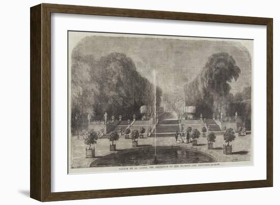 Palace of St Cloud, the Residence of Her Majesty, the Orangery-null-Framed Giclee Print