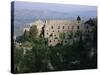 Palace of the Despots and the Plain of Sparta Below, Mistra, Greece-Adrian Neville-Stretched Canvas