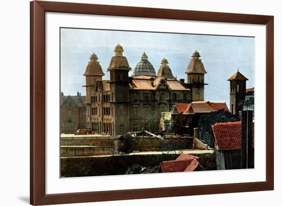 Palace of the Ex-First Minister, and the Barracks of the Marines, Madagascar, Late 19th Century-Gillot-Framed Giclee Print