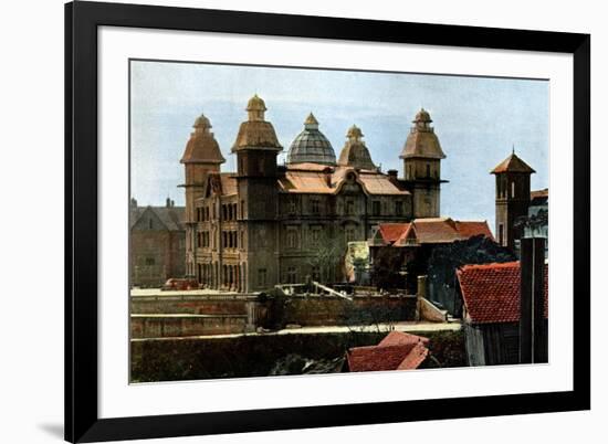 Palace of the Ex-First Minister, and the Barracks of the Marines, Madagascar, Late 19th Century-Gillot-Framed Giclee Print