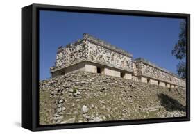 Palace of the Governor, Uxmal, Mayan Archaeological Site, Yucatan, Mexico, North America-Richard Maschmeyer-Framed Stretched Canvas