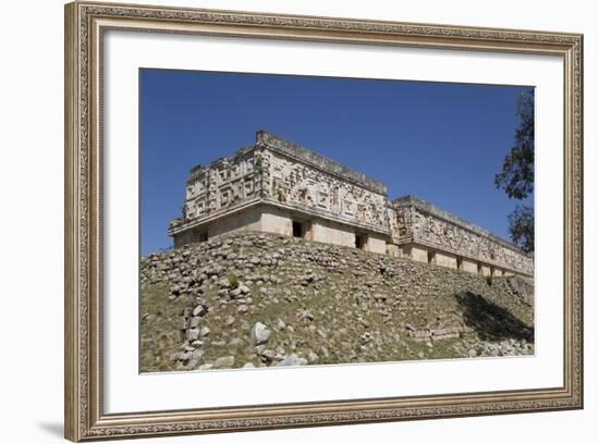 Palace of the Governor, Uxmal, Mayan Archaeological Site, Yucatan, Mexico, North America-Richard Maschmeyer-Framed Photographic Print