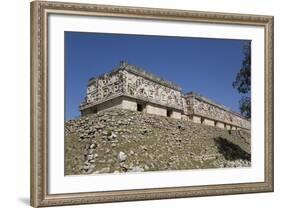 Palace of the Governor, Uxmal, Mayan Archaeological Site, Yucatan, Mexico, North America-Richard Maschmeyer-Framed Photographic Print