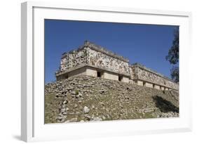 Palace of the Governor, Uxmal, Mayan Archaeological Site, Yucatan, Mexico, North America-Richard Maschmeyer-Framed Photographic Print